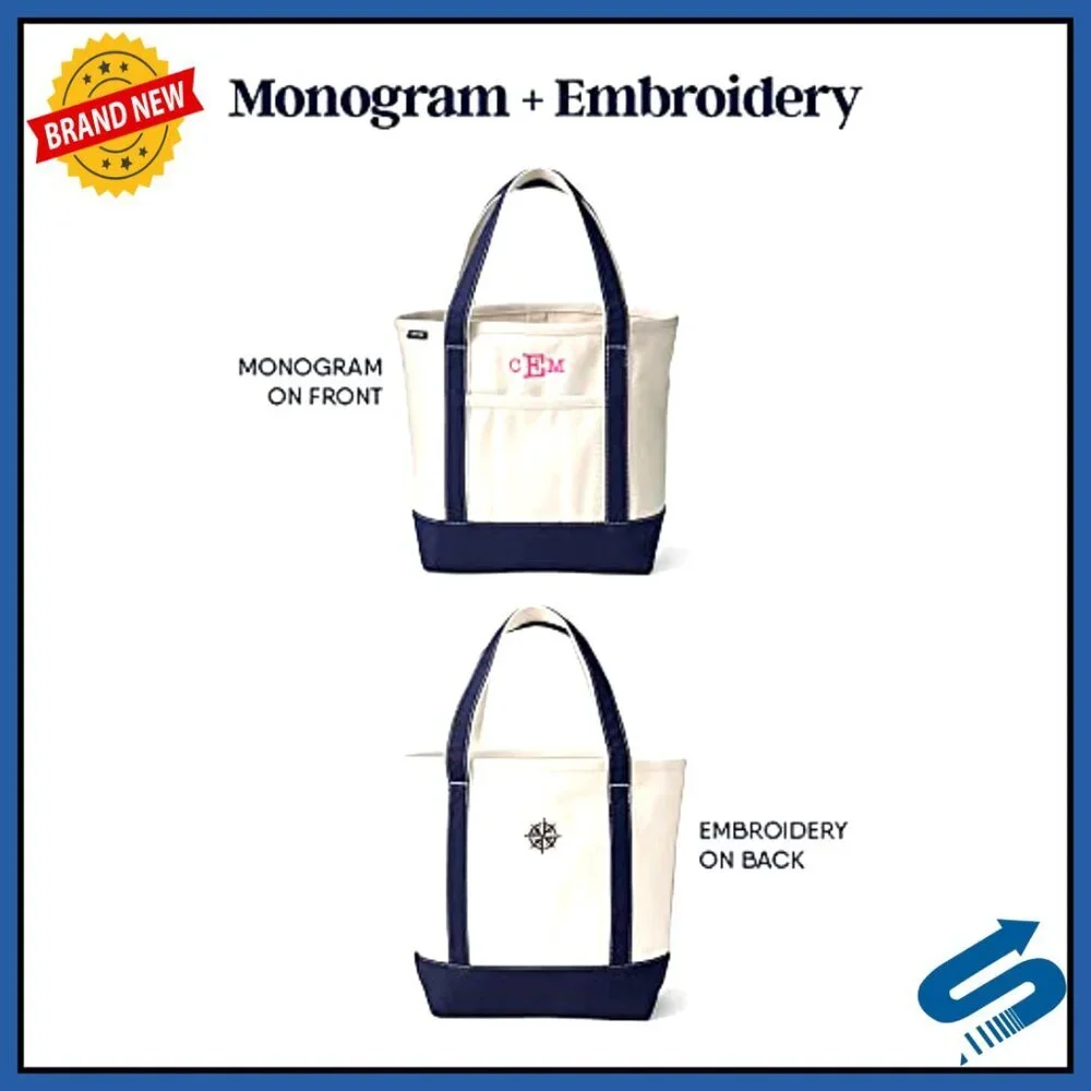 Zip Top Canvas Tote Bag Durable Spacious Classic Chic Everyday Carry